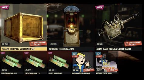 fallout 76 current atom shop items|fallout 76 atomic shop list.